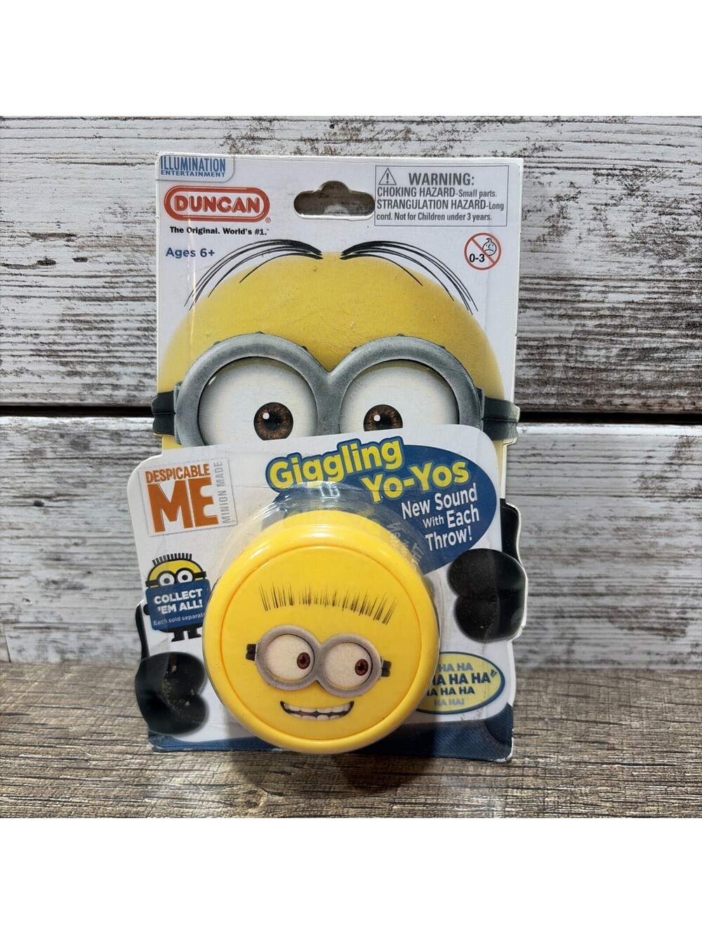 Collectible Minion DUNCAN Despicable Me Giggling Yo-Yos W/ Sound Affect 2014 New